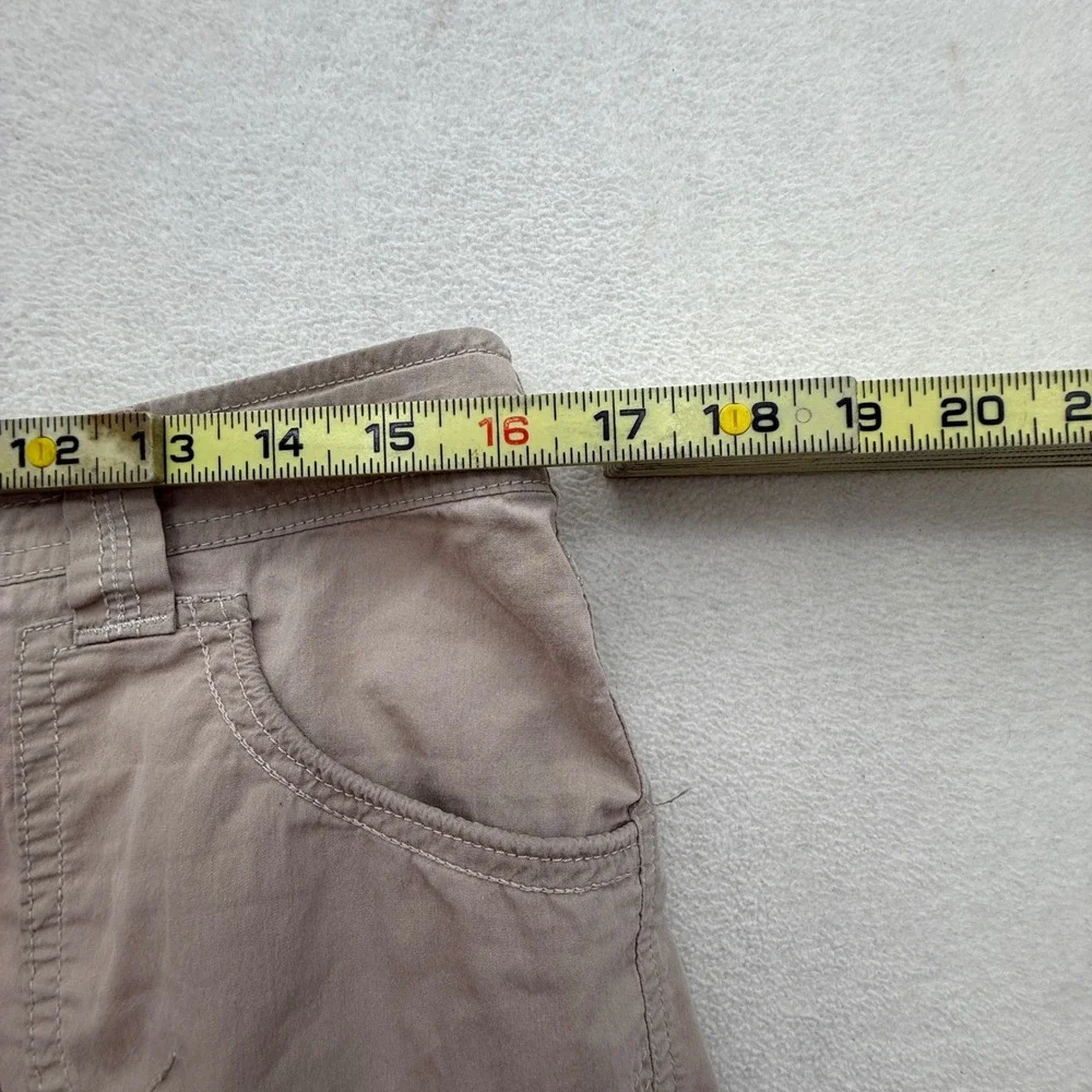 Kuhl Cargo Capri Pants Womens 10 Tan Khaki Hiking Outdoor‎ Utility Cropped Pant